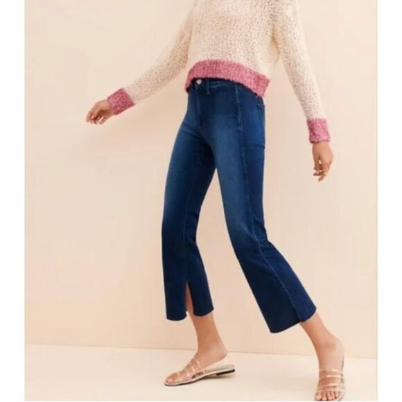 AYR The Onliest Zion Slit Hem Jeans Size 26 Dark Wash - Picture 1 of 11